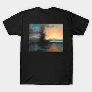 The Rock of Salvation (1837) by Samuel Colman. T-Shirt